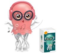 Generico Magic Dancing Octopus Toy, Dancing Squid Toy, Crawling Dancing Automatic Obstacle Sensor, Funny Squid For Office Desk Decor, With Led Light And Music (Pink)