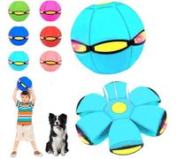 Generico Magic Meta Ball, Magic Bouncing Ball, Children's Bouncing Balls with 6 Lights, Magic Flying Saucer for Parent-Child Interaction Indoor & Outdoor Use (Light Blue)