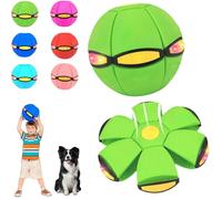 Generico Magic Meta Ball, Magic Bouncing Ball, Children's Bouncing Balls with 6 Lights, Magic Flying Saucer for Parent-Child Interaction Indoor & Outdoor Use (Verde)