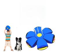 Generico Magic Meta Ball, Magic Bouncing Ball, Children's Bouncing Balls with 6 Lights, Magic Flying Saucer for Parent-Child Interaction Indoor & Outdoor Use (Blue)