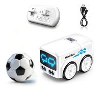 Generico Magic Mini Rc Bus, Giocattolo Intelligente Sensori, Controllabile Tramite Gesti Telecomando, Dotato Funzioni Navigazione Automatica Lungo Percorso Evitamento Degli Ostacoli (Bianco)