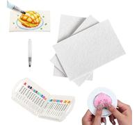 Generico Magic Puffy Paint, Magic Foam Texture Paper, 3D Drawing Magic Canvas Sponge, Foam Texture Blank Painting Paper, DIY Bubble Drawing Pens Art Supplies (Rectangle Set/10pcs)