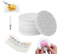 Generico Magic Puffy Paint, Magic Foam Texture Paper, 3D Drawing Magic Canvas Sponge, Foam Texture Blank Painting Paper, DIY Bubble Drawing Pens Art Supplies (Round Set/10pcs)