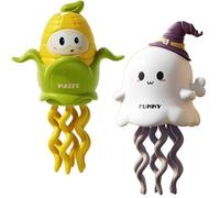 Generico Magical Mini Dancing Ghost, Christmas - Creative Twisting Clockwork Slide, Dance And Swinging 3D Clockwork Ghosts Toy, for Halloween&Christmas, Birthday Gifts (A+C)