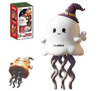 Generico Magical Mini Dancing Ghost, Christmas - Creative Twisting Clockwork Slide, Dance And Swinging 3D Clockwork Ghosts Toy, for Halloween&Christmas, Birthday Gifts (C)