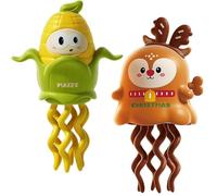Generico Magical Mini Dancing Ghost, Christmas - Creative Twisting Clockwork Slide, Dance And Swinging 3D Clockwork Ghosts Toy, for Halloween&Christmas, Birthday Gifts (A+D)