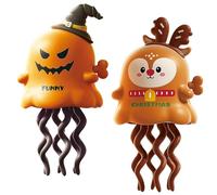 Generico Magical Mini Dancing Ghost, Christmas - Creative Twisting Clockwork Slide, Dance And Swinging 3D Clockwork Ghosts Toy, for Halloween&Christmas, Birthday Gifts (B+D)