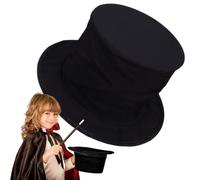 Generico Magician Top Hat - Portable Comedy Cosplay Accessory Headgear | Magician Fancy Style Top Hat for Women Girls Youth Teens Halloween Themed Party Theater Performances