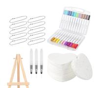 Generico magics Stupy Paint - Kit di pittura texture in schiuma di carta e in metallo | Conveniente di pittura KITT PROPRIE PRATICHE PRATICHE | Spugne di tela per i viaggi scolastici adulti a casa