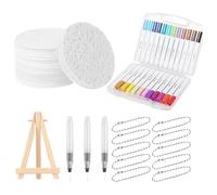 Generico magics Stupy Paint - Kit di pittura texture in schiuma di carta e in metallo | Conveniente di pittura KITT PROPRIE PRATICHE PRATICHE | Spugne di tela per i viaggi scolastici adulti a casa