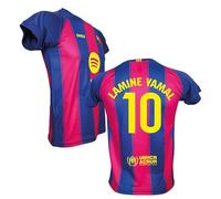 Generico Maglia Barcellona Lamine Yamal 10 Home Prodotto Ufficiale Autorizzato 2025/2026 Taglie da Adulto Bambino (IT, Testo, S, Rosso)