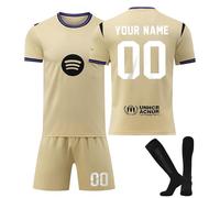 Generico Maglia Calcio Bambino 2025/26 Maglietta Personalizzata Nome e Numero Uomo da Personalizzare Tuta Allenamento T-Shirt, Pantaloncini e Calzini Set Regali Ragazzi da Calcio per Tifosi