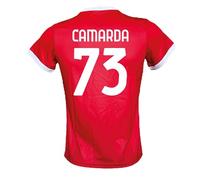 Generico Maglia Calcio Camarda 73 o con Numero 9 rossonera Stagione 2024/2025 Replica Autorizzata Taglie da Bambino e Adulto. (Adulto-L)