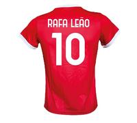 Generico Maglia Calcio Rafa Leao 10 rossonera Stagione 2024/2025 Replica Autorizzata Taglie da Bambino e Adulto. (M-Adulto)