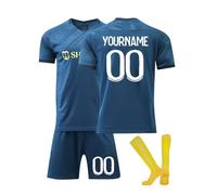 Generico Maglia da Calcio al NASSR Personalizzata per Bambini 2024/2025 Maglietta Calcio Personalizzabile con Il Tuo Nome e Numero T-Shirt da Calcio e Pantaloncini Sportiva da Uomo