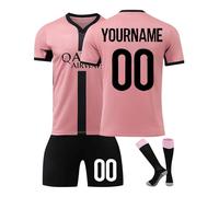 Generico Maglia da Calcio Paris Personalizzata per Bambini/Adulti con Nome e Numero Personalizzati, Maglia da Calcio Home/Away, Pantaloncini,Abbigliamento Sportivo per Ragazzi e Uomini