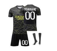 Generico Maglia da Calcio Paris Personalizzata per Bambini/Adulti con Nome e Numero Personalizzati, Maglia da Calcio Home/Away, Pantaloncini,Abbigliamento Sportivo per Ragazzi e Uomini