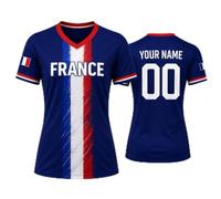 Generico Maglia da Calcio Personalizzata Francia 2026 con Nome e Numero per Uomini e Bambini Top Leggero da Tifoso per Tutta la Famiglia, celebrando L'Anno della Vittoria con Sguardo al 2026 (#15)