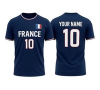 Generico Maglia da Calcio Personalizzata Francia 2026 con Nome e Numero per Uomini e Bambini Top Leggero da Tifoso per Tutta la Famiglia, celebrando L'Anno della Vittoria con Sguardo al 2026 (#08)