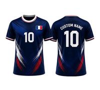 Generico Maglia da Calcio Personalizzata Francia 2026 con Nome e Numero per Uomini e Bambini Top Leggero da Tifoso per Tutta la Famiglia, celebrando L'Anno della Vittoria con Sguardo al 2026 (#05)