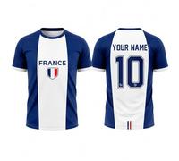 Generico Maglia da Calcio Personalizzata Francia 2026 con Nome e Numero per Uomini e Bambini Top Leggero da Tifoso per Tutta la Famiglia, celebrando L'Anno della Vittoria con Sguardo al 2026 (#21)