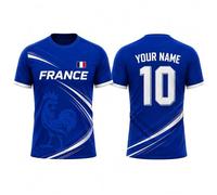 Generico Maglia da Calcio Personalizzata Francia 2026 con Nome e Numero per Uomini e Bambini Top Leggero da Tifoso per Tutta la Famiglia, celebrando L'Anno della Vittoria con Sguardo al 2026 (#20)