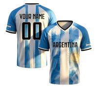 Generico Maglia da Calcio Personalizzata per 2026 Divisa con Nome Numero e Squadra su Misura per Uomo Donna e Bambino, Ideale per tifare e Guardare Le Partite di Calcio