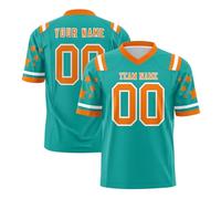 Generico Maglia da Rugby Personalizzata con Nome E Numero Logo, Tessuto Tecnico umidità Wicking per Allenamenti E Partite Ufficiali per Giovani Adulti