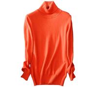 Generico Maglia Donna Colletto Rialzato Confezione Manica Lunga Lupetto Aderente Leggero Basic Top Elegante Intimo Traspirante Elasticizzato Sottogiacca Invernale Natale