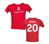 Generico Maglia Liverpool Personalizzata Diogo Jota 20 creata utilizzando Maglia Calcio Replica Autorizzata 2024 Taglie da Bambino Ragazzo (IT, età, 8 Anni, Regular, Rosso)