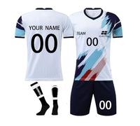 Generico Maglia Replica Ufficiale FIGC Italia Personalizzabile con Nome e Numero a Scelta, Modello Home Stagione 2024, Adulto, Ragazzo, Bambino, 100% Poliestere L67