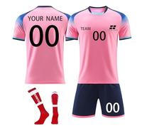 Generico Maglia Replica Ufficiale FIGC Italia Personalizzabile con Nome e Numero a Scelta, Modello Home Stagione 2024, Adulto, Ragazzo, Bambino, 100% Poliestere L207