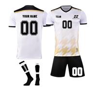Generico Maglia Replica Ufficiale FIGC Italia Personalizzabile con Nome e Numero a Scelta, Modello Home Stagione 2024, Adulto, Ragazzo, Bambino, 100% Poliestere L107