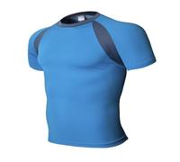 Generico Maglia Termica Maglia Termica Uomo L Maglie Termiche Ciclismo Canotta Running Abbigliamento Compressione Uomo Elastan Camicia Maniche Corte Intimo Termico Uomo Invernale a Maniche Corte Uomo