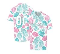 Generico Maglia Uomo con Bottoni Personalizzabile, T-Shirt a Righe Fai da Te per Un Look Unico, Ideale per Calcio, Golf e Tempo Libero, Tessuto Anti-Odore e Morbido