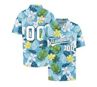 Generico Maglia Uomo con Bottoni Personalizzabile, T-Shirt a Righe Fai da Te per Un Look Unico, Ideale per Calcio, Golf e Tempo Libero, Tessuto Anti-Odore e Morbido