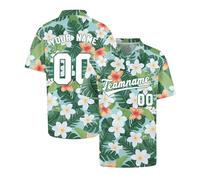 Generico Maglia Uomo con Bottoni Personalizzabile, T-Shirt a Righe Fai da Te per Un Look Unico, Ideale per Calcio, Golf e Tempo Libero, Tessuto Anti-Odore e Morbido