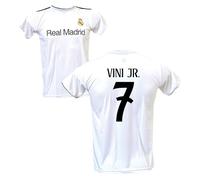 Generico Maglia Vinícius Júnior Vini JR 7 Home Real M a d r i d 2023/2024 Ufficiale Autorizzata Taglie da Adulto e Bambino (L-Adulto)