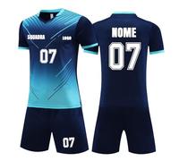 Generico Maglie da Calcio Personalizzabili con Vostro Nome Numero Squadra Logo, Completino Calcio Bambino Maglie Calcio & Pantaloncini Completino Calcio Bambino