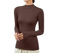 Generico Maglie Termiche da Donna Intimo Termico Elasticizzato E Traspirante Maglia Seamless Sportiva Sportiva Tshirt per Running Maglia Donna Invernale