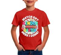 Generico Maglietta Bambino 8 Anni Calcio,Magliette per Bambini Dell'Asilo Ciao Scuola Vengo E per Il Primo Giorno di Scuola Magliette per La Laurea All'Asilo