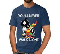 Generico Maglietta Bianca Uomo, Tshirt Uomo Estiva,Morbida per la Consapevolezza con Stampa Comoda da Indossare in Ogni Giornata Casual T-Shirt T Shirt Tee Shirts Camicia Tops