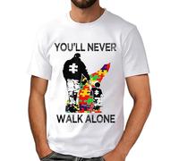 Generico Maglietta Bianca Uomo, Tshirt Uomo Estiva,Morbida per la Consapevolezza con Stampa Comoda da Indossare in Ogni Giornata Casual T-Shirt T Shirt Tee Shirts Camicia Tops