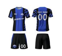 Generico Maglietta Calcio Personalizzata,Maglia da Calcio Kit Personalizzabili con Il Tuo Nome e Numero Squadra e Logo,Donna Uomo e Bambino,100% Poliestere,Traspirante