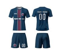 Generico Maglietta Calcio Personalizzata,Maglia da Calcio Kit Personalizzabili con Il Tuo Nome e Numero Squadra e Logo,Donna Uomo e Bambino,100% Poliestere,Traspirante