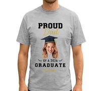 Generico Maglietta Commemorativa per il Traguardo di Laurea Capo Pratico e Stiloso per Festeggiare con Amici e Familiari nel Giorno della Consegnazione