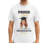 Generico Maglietta Commemorativa per il Traguardo di Laurea Capo Pratico e Stiloso per Festeggiare con Amici e Familiari nel Giorno della Consegnazione