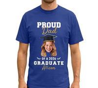 Generico Maglietta Commemorativa per il Traguardo di Laurea Capo Pratico e Stiloso per Festeggiare con Amici e Familiari nel Giorno della Consegnazione