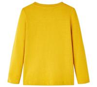 Generico Maglietta da Bambina a Maniche Lunghe Ocra 104,Giallo,0.19kg,13245