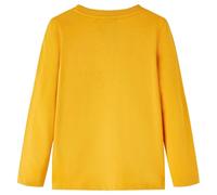 Generico Maglietta da Bambina a Maniche Lunghe Ocra 128,Giallo,0.21kg,12757